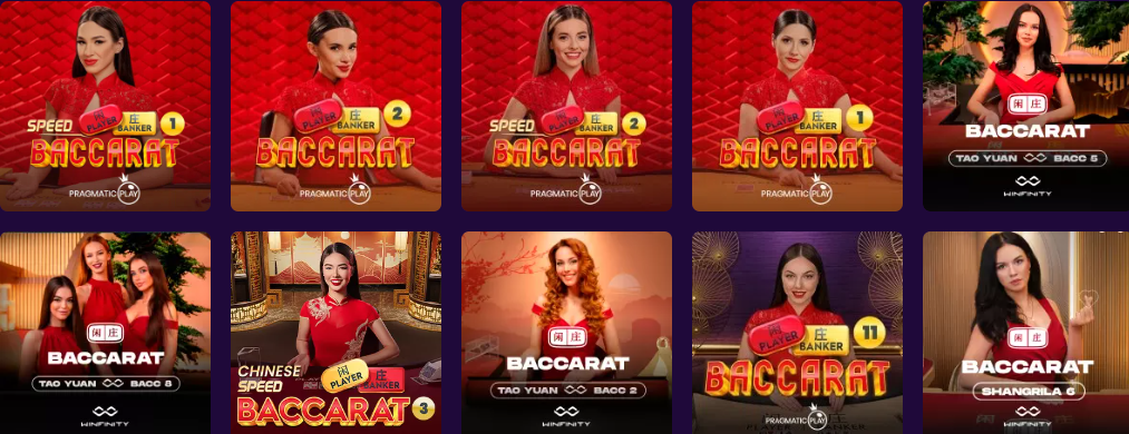 Speel Live Baccarat bij LalaBet Casino met hoge inzetlimieten